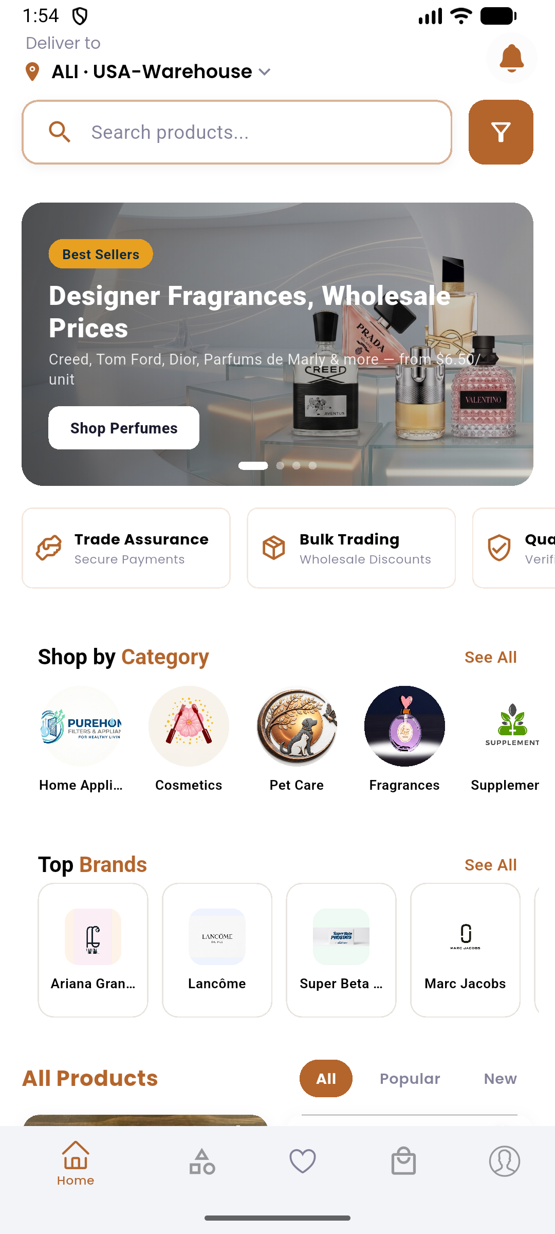 Tawasul App home
